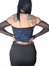 Load image into Gallery viewer, Metallica Ride the lighting off shoulder top
