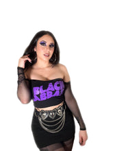 Load image into Gallery viewer, Black Sabbath mesh off shoulder top
